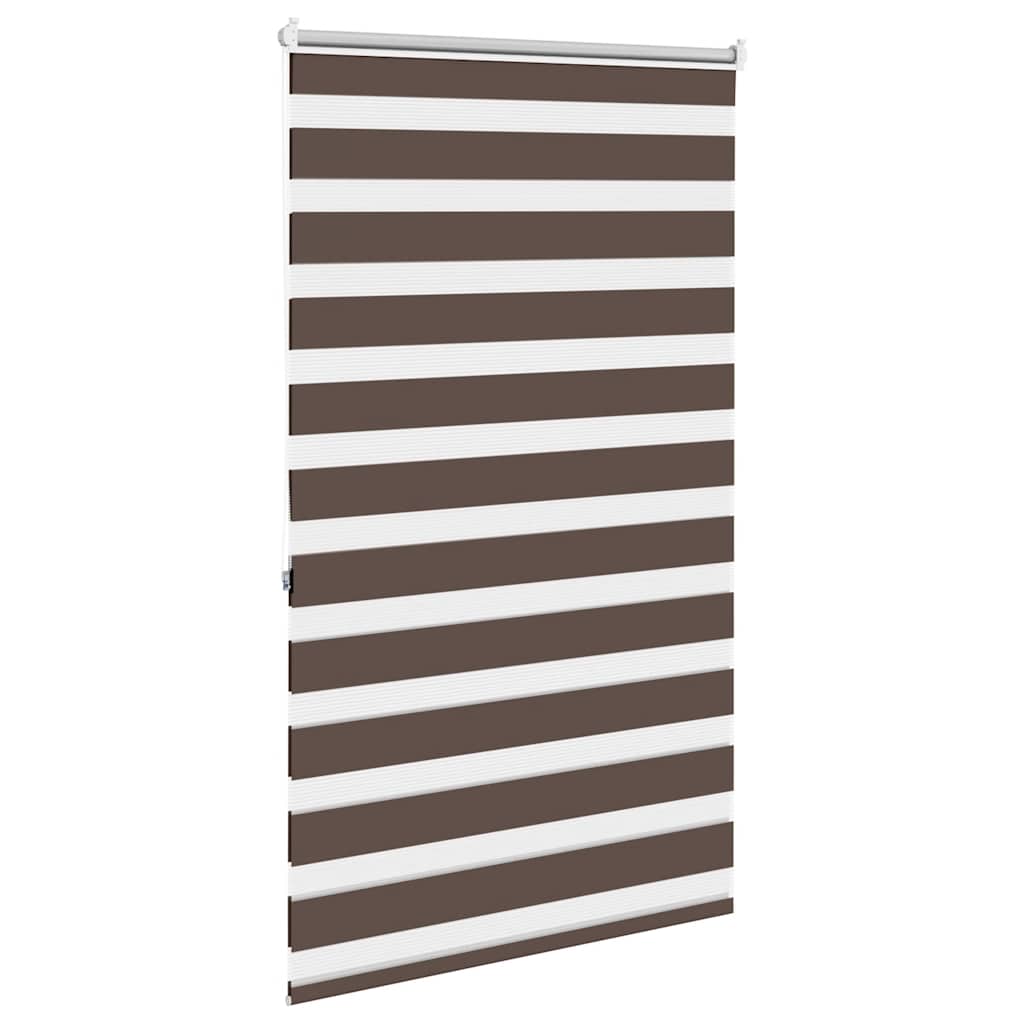 vidaXL Roleta Zebra 80,9x175 cm Szerokość tkaniny 76,7 cm kawa