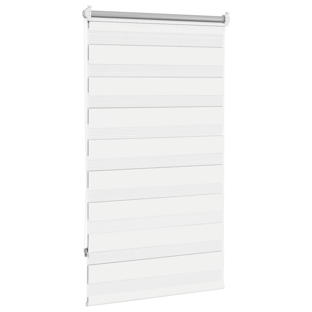 vidaXL Roleta Zebra 90,9x150 cm Szerokość tkaniny 86,7 cm biała