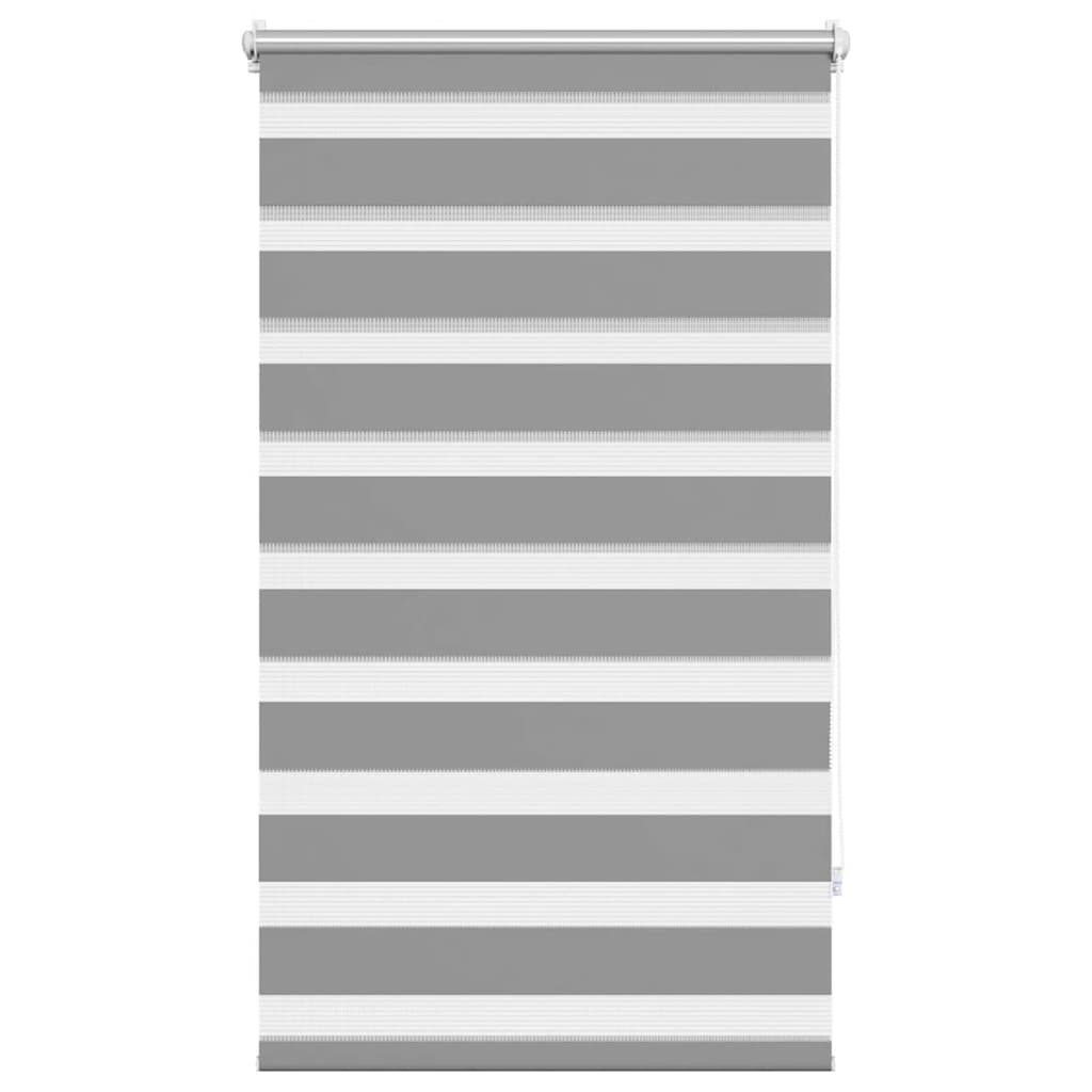 vidaXL Roleta Zebra 90,9x150 cm Szerokość tkaniny 86,7 cm szara