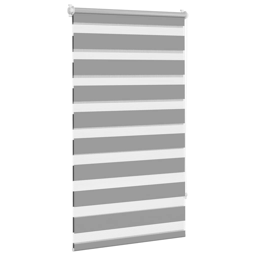 vidaXL Roleta Zebra 90,9x150 cm Szerokość tkaniny 86,7 cm szara