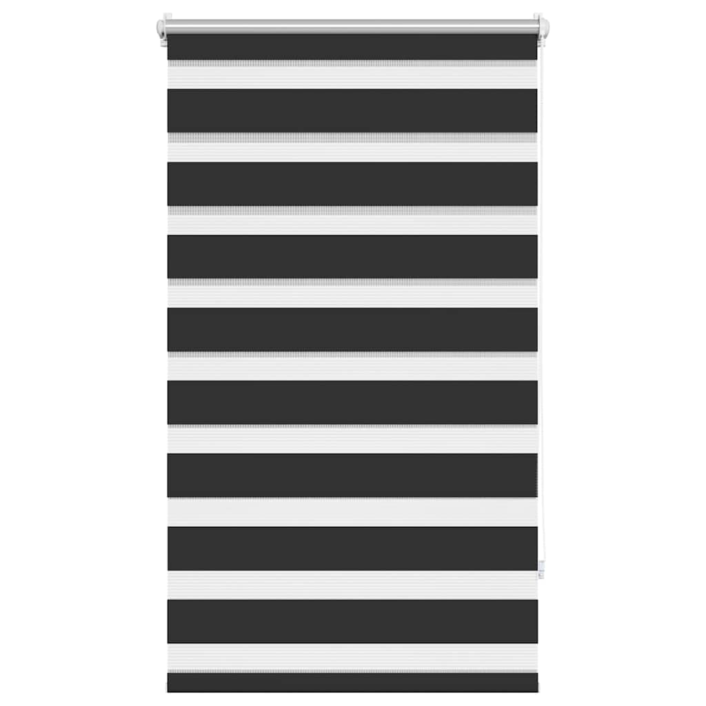 vidaXL Roleta Zebra 90,9x150 cm Szerokość materiału 86,7 cm czarna