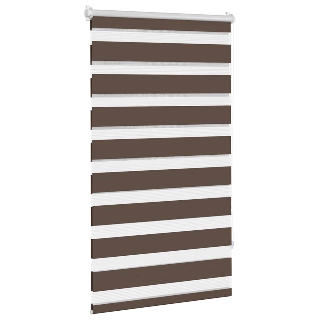 vidaXL Roleta Zebra 90,9x150 cm Szerokość tkaniny 86,7 cm kawa