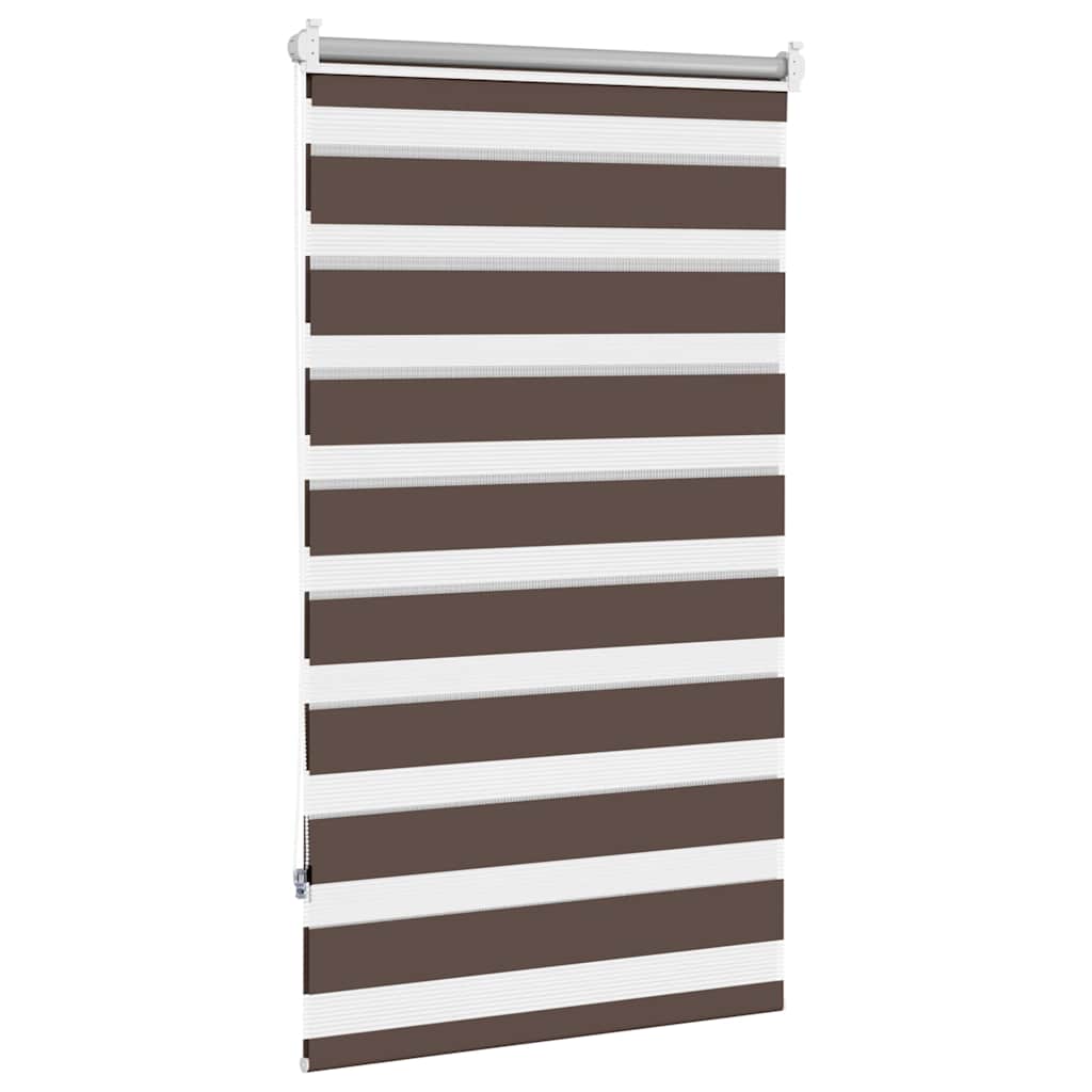 vidaXL Roleta Zebra 90,9x150 cm Szerokość tkaniny 86,7 cm kawa