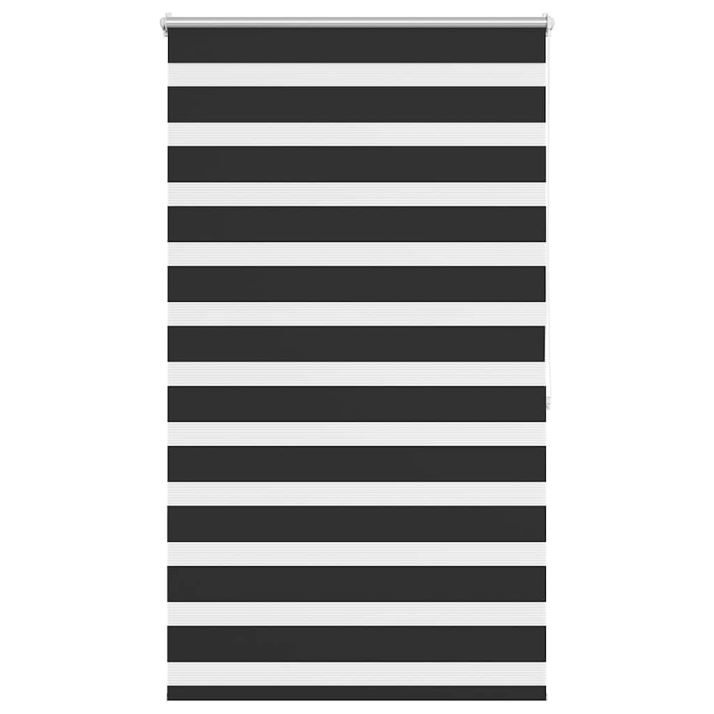 vidaXL Roleta Zebra 100,9x175 cm Szerokość materiału 96,7 cm czarna