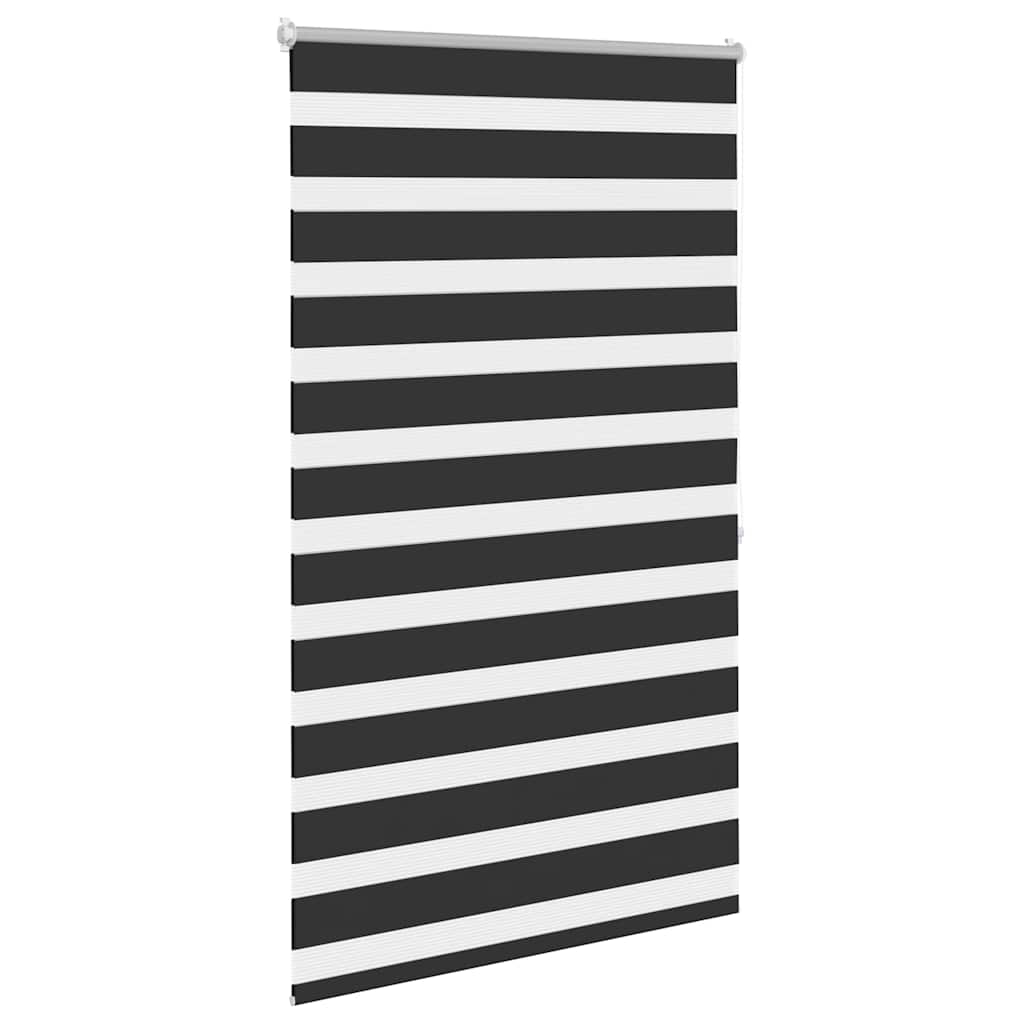 vidaXL Roleta Zebra 100,9x175 cm Szerokość materiału 96,7 cm czarna