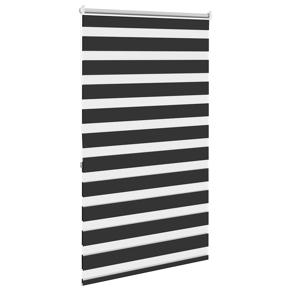 vidaXL Roleta Zebra 100,9x175 cm Szerokość materiału 96,7 cm czarna