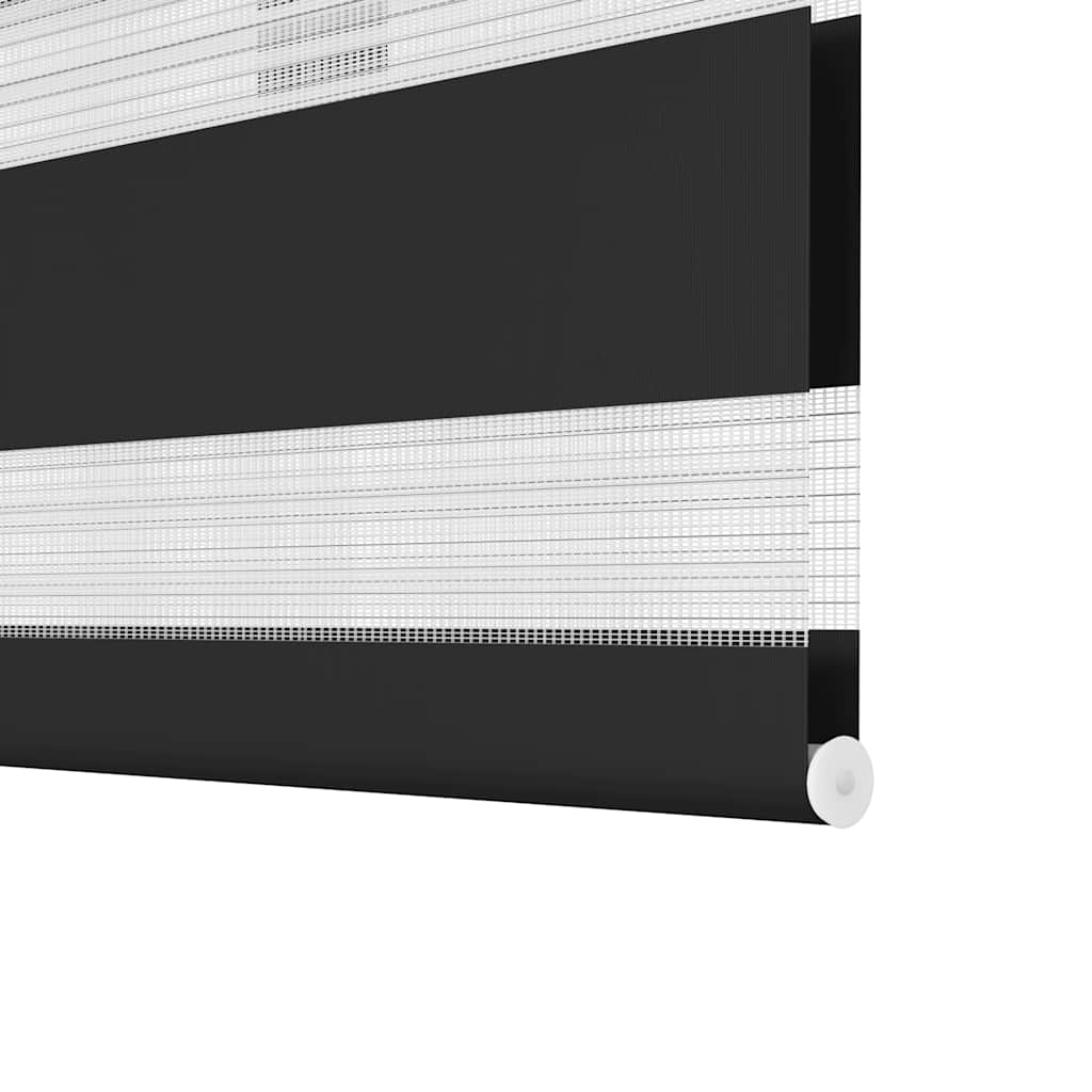 vidaXL Roleta Zebra 100,9x175 cm Szerokość materiału 96,7 cm czarna