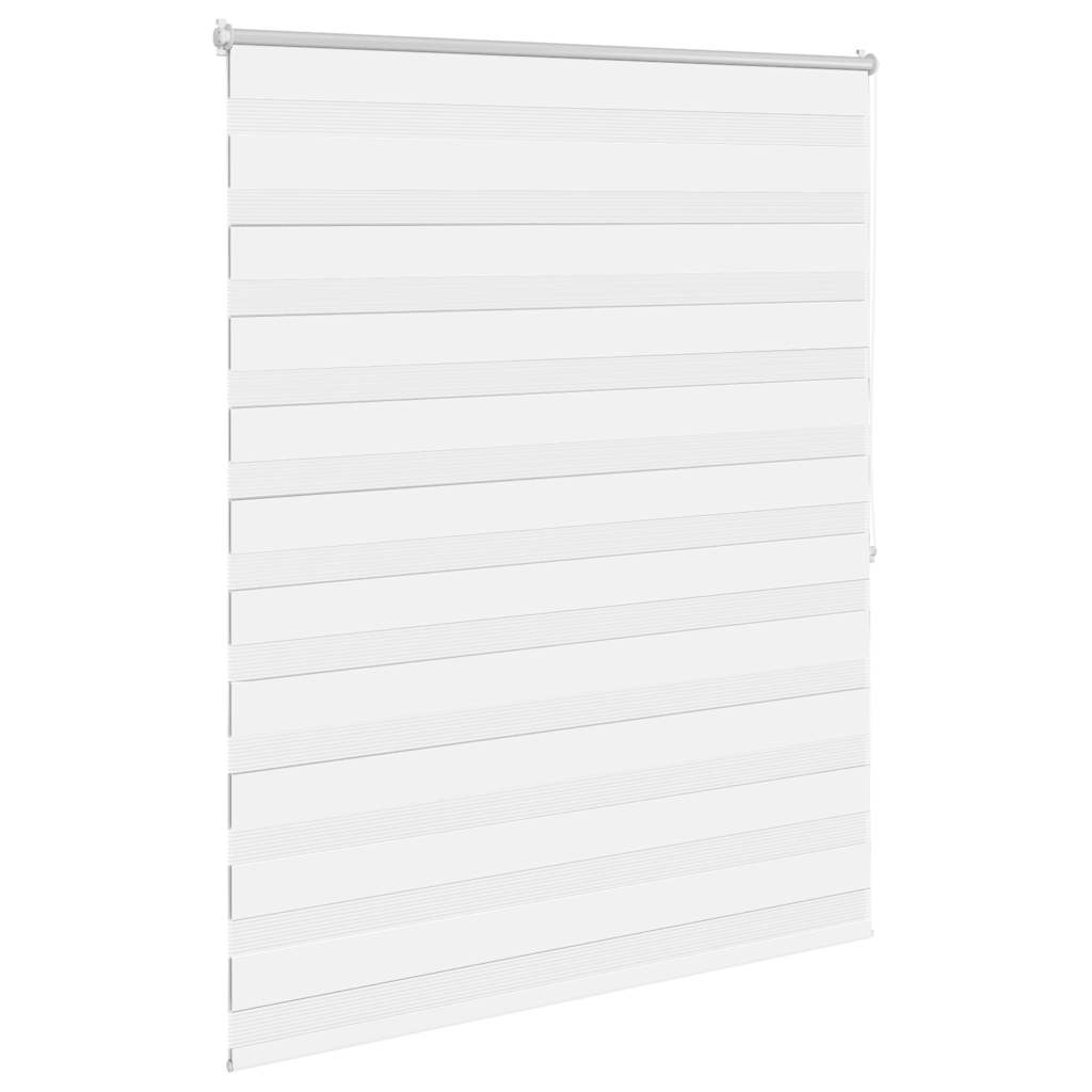 vidaXL Roleta Zebra 120,9x175 cm Szerokość tkaniny 116,7 cm biała