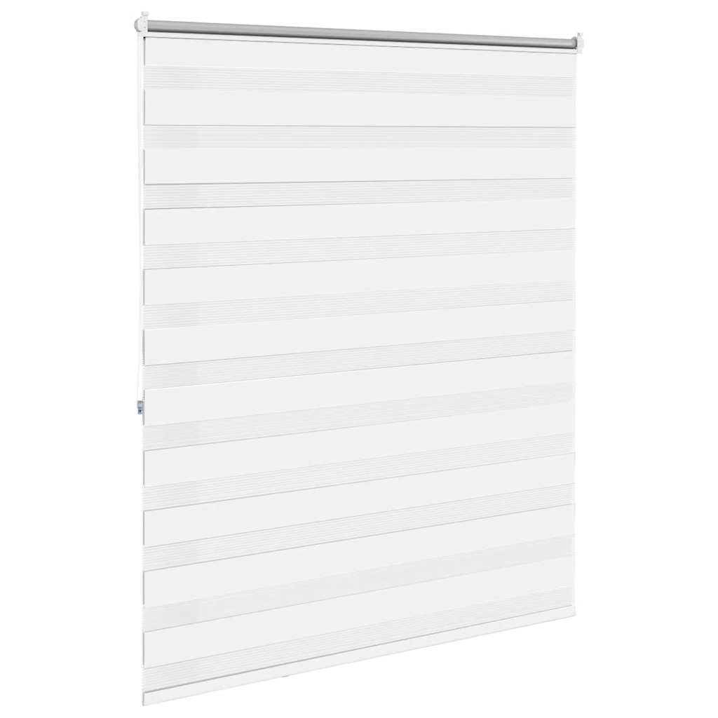 vidaXL Roleta Zebra 120,9x175 cm Szerokość tkaniny 116,7 cm biała