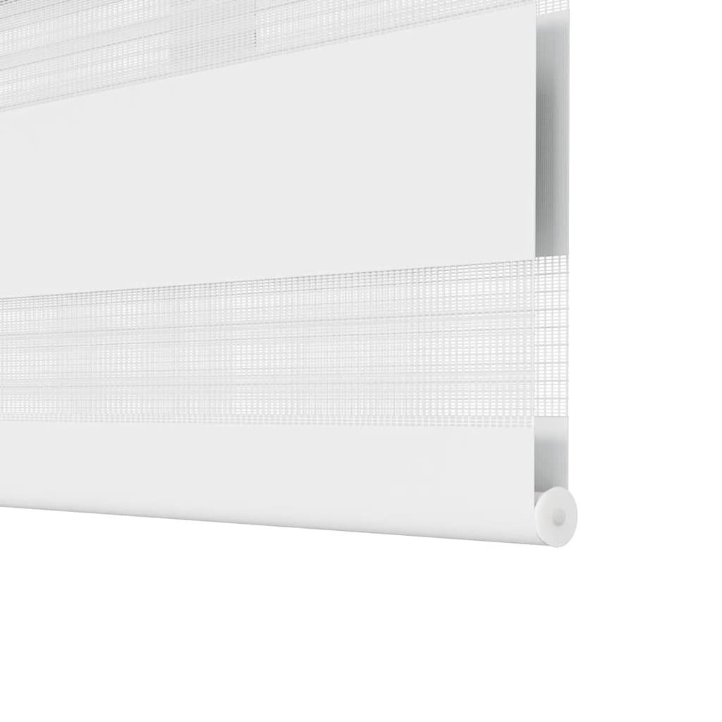 vidaXL Roleta Zebra 120,9x175 cm Szerokość tkaniny 116,7 cm biała