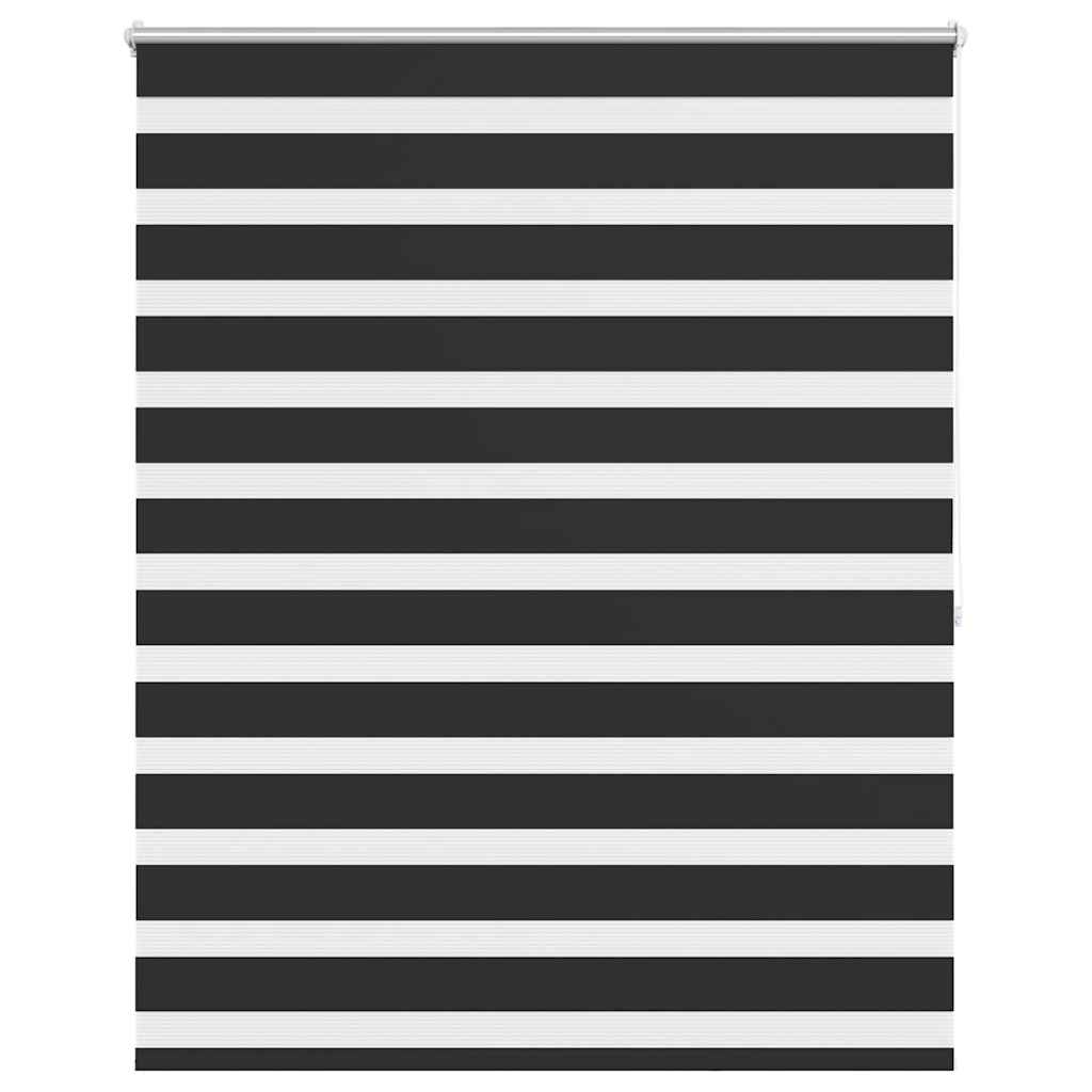 vidaXL Roleta Zebra 120,9x175 cm Szerokość materiału 116,7 cm czarna