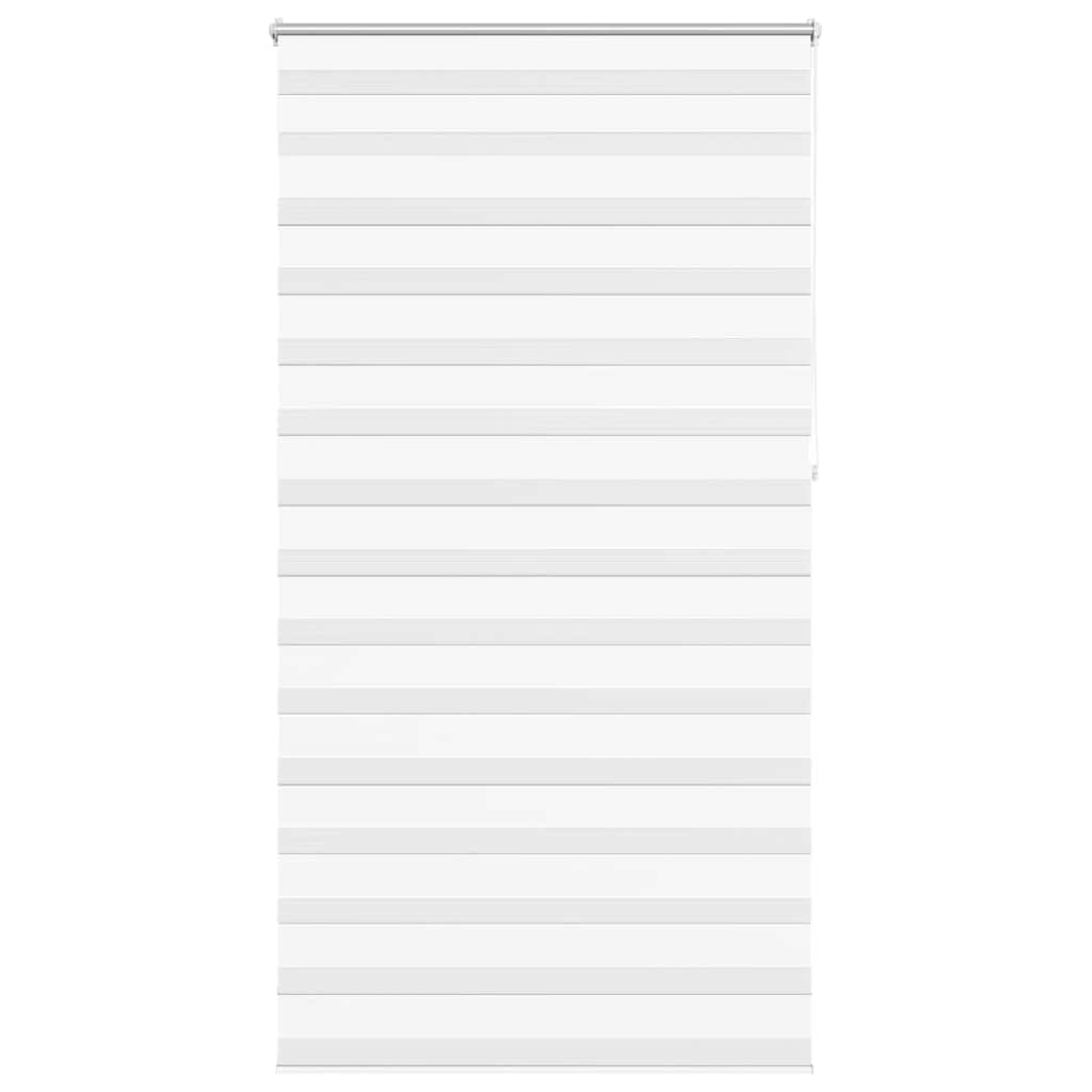 vidaXL Roleta Zebra 120,9x230 cm Szerokość materiału 116,7 cm biała