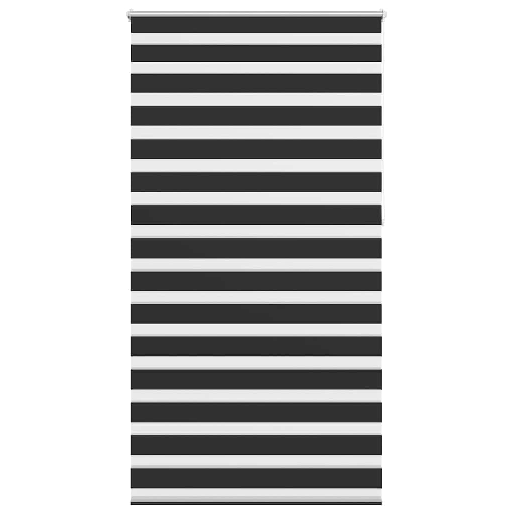 vidaXL Roleta Zebra 120,9x230 cm Szerokość materiału 116,7 cm czarna