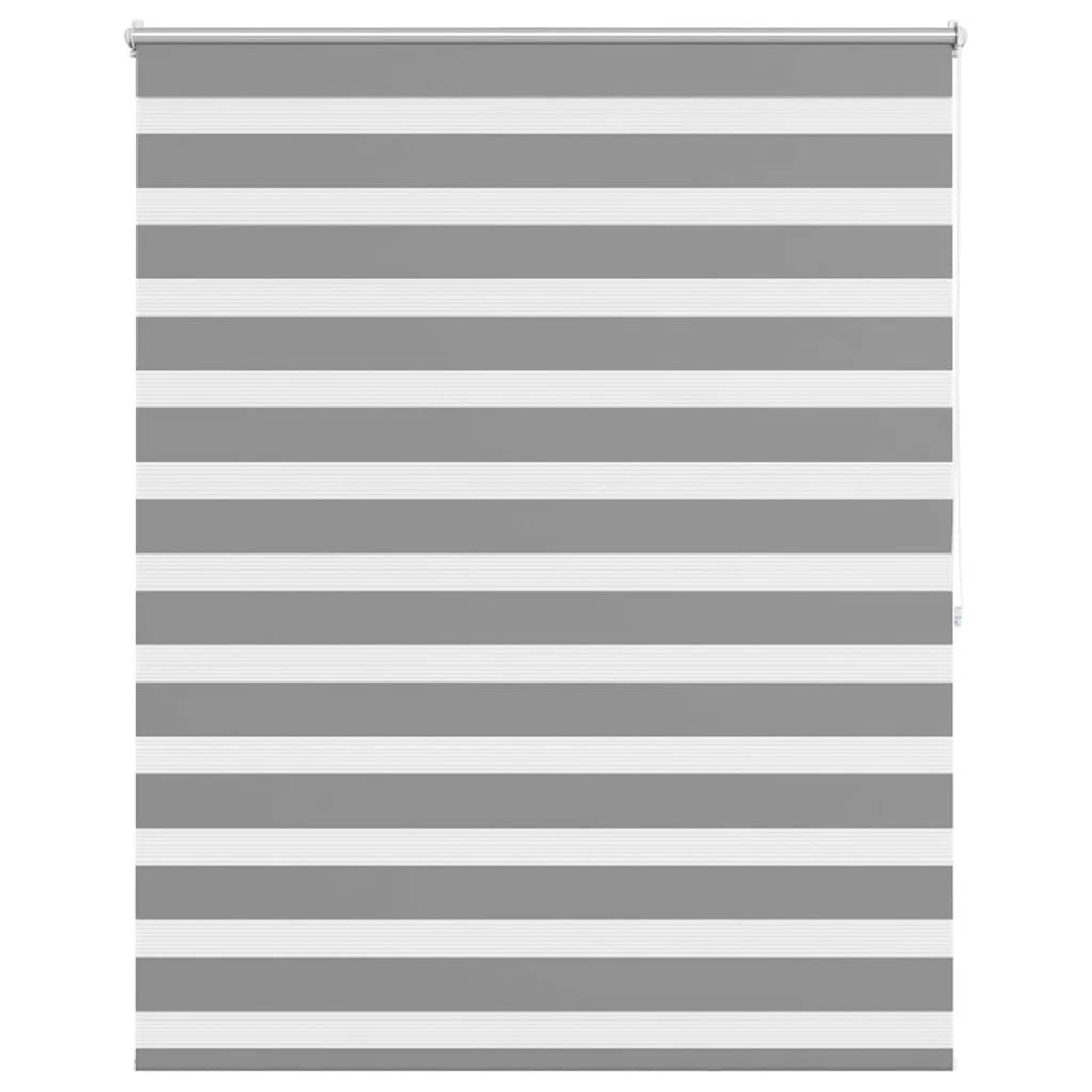 vidaXL Roleta Zebra 140,9x175 cm Szerokość tkaniny 136,7 cm szara