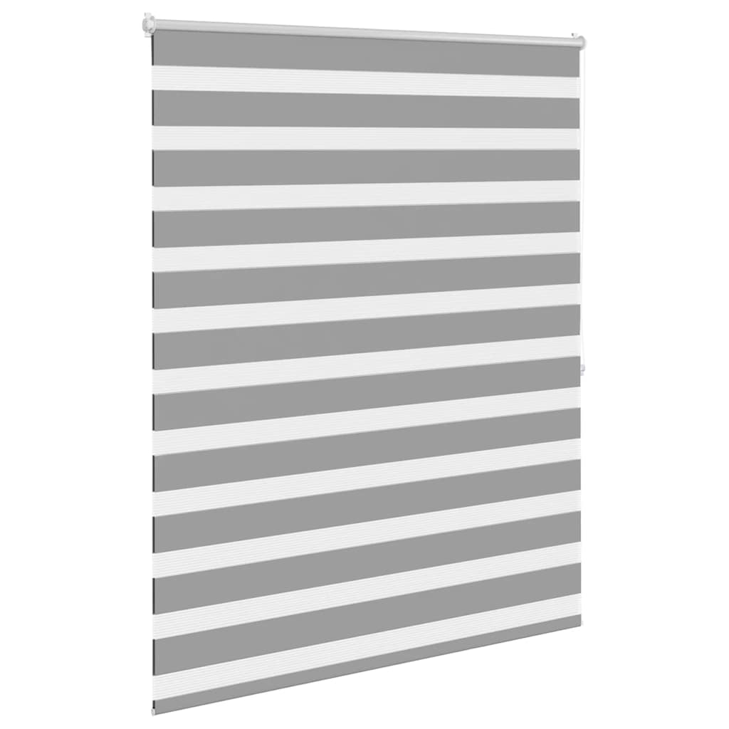 vidaXL Roleta Zebra 140,9x175 cm Szerokość tkaniny 136,7 cm szara