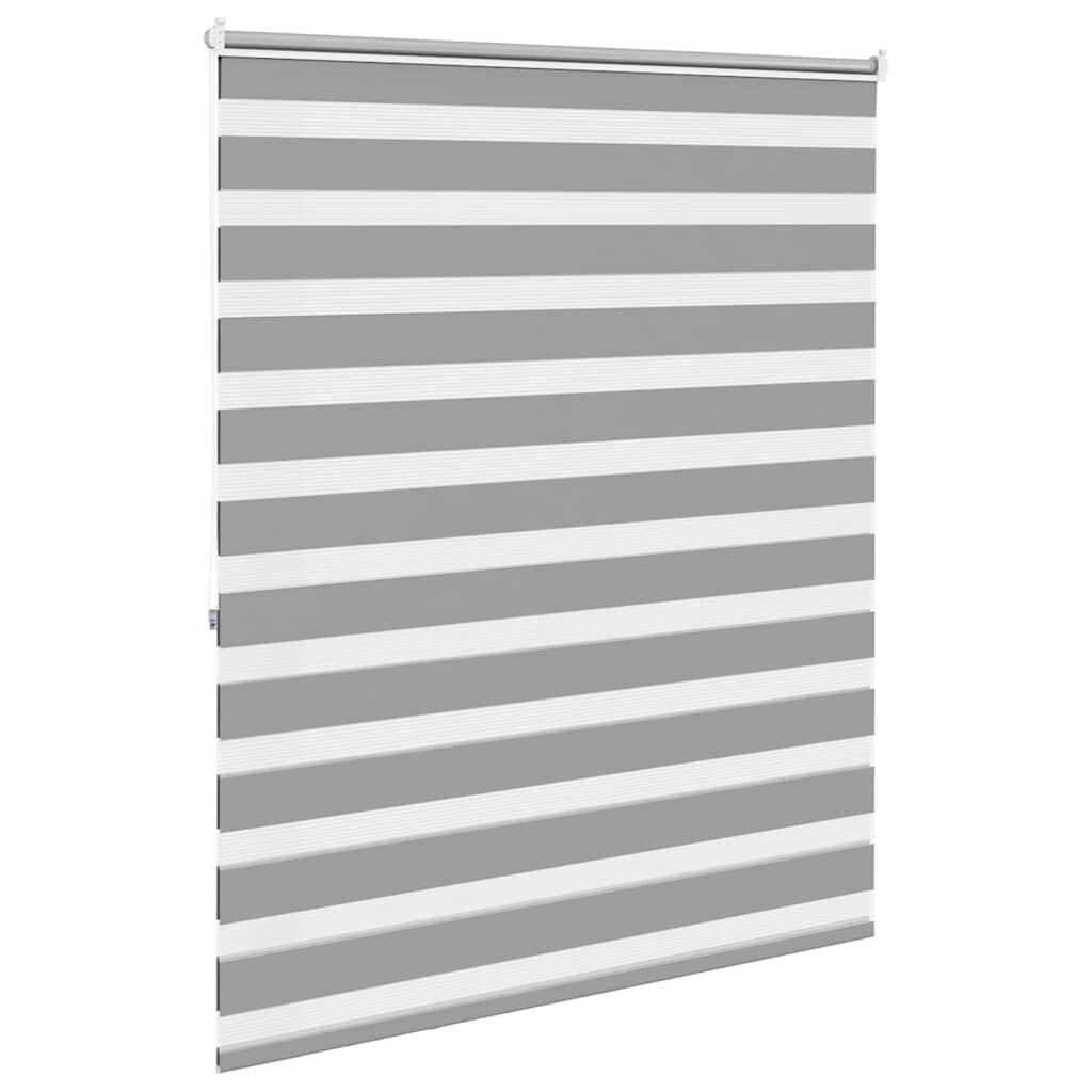 vidaXL Roleta Zebra 140,9x175 cm Szerokość tkaniny 136,7 cm szara