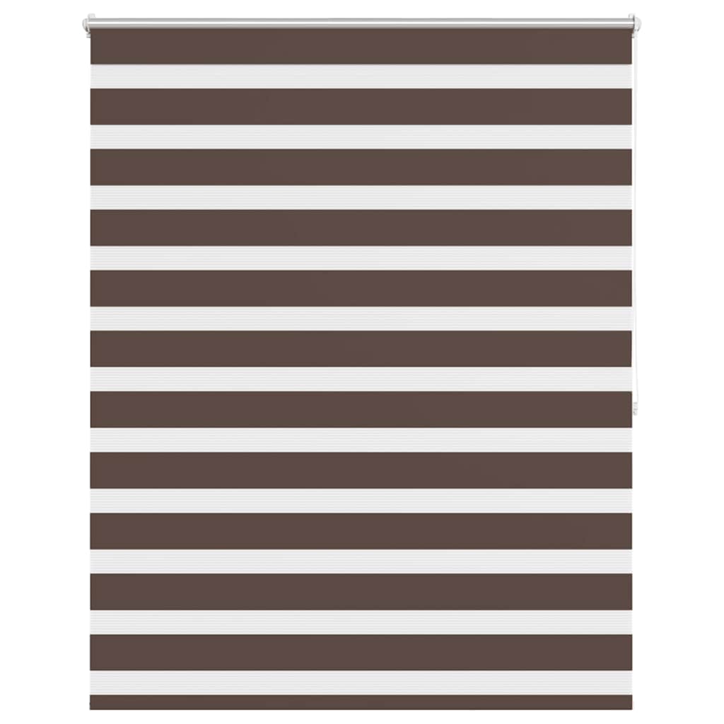vidaXL Roleta Zebra 140,9x175 cm Szerokość tkaniny 136,7 cm kawa