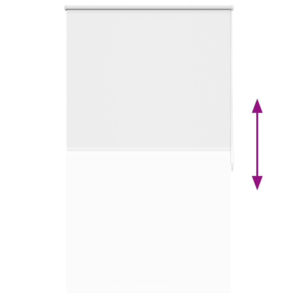 vidaXL Roleta zaciemniająca 84,4x175 cm Szerokość tkaniny 80 cm biała