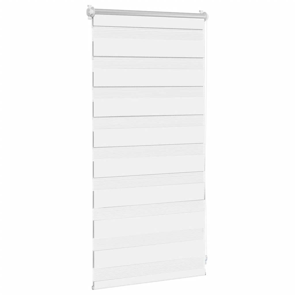vidaXL Roleta Zebra 40,9x100 cm Szerokość materiału 36,7 cm biała