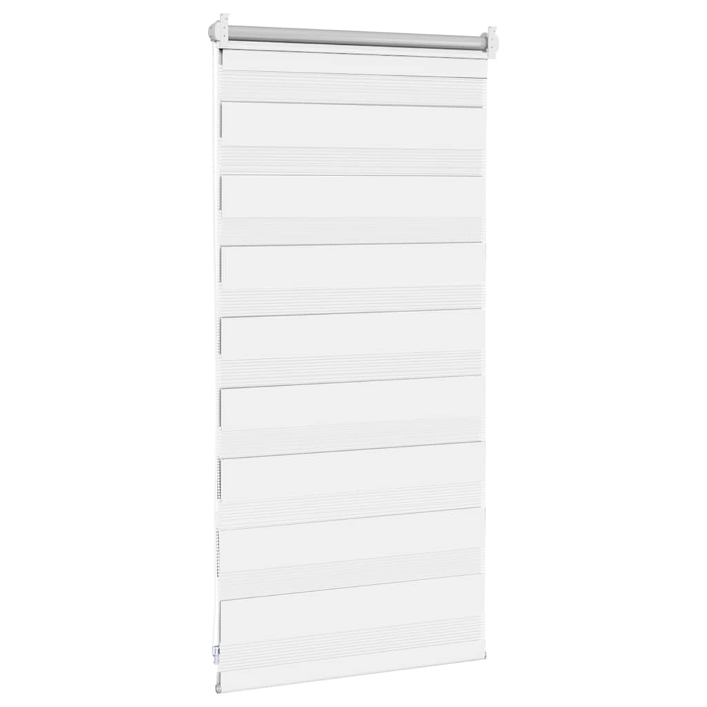 vidaXL Roleta Zebra 40,9x100 cm Szerokość materiału 36,7 cm biała