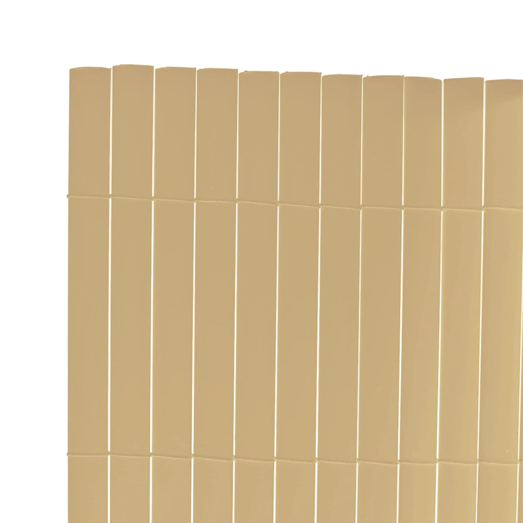 vidaXL Panele Ogrodzeniowe Żółty PVC