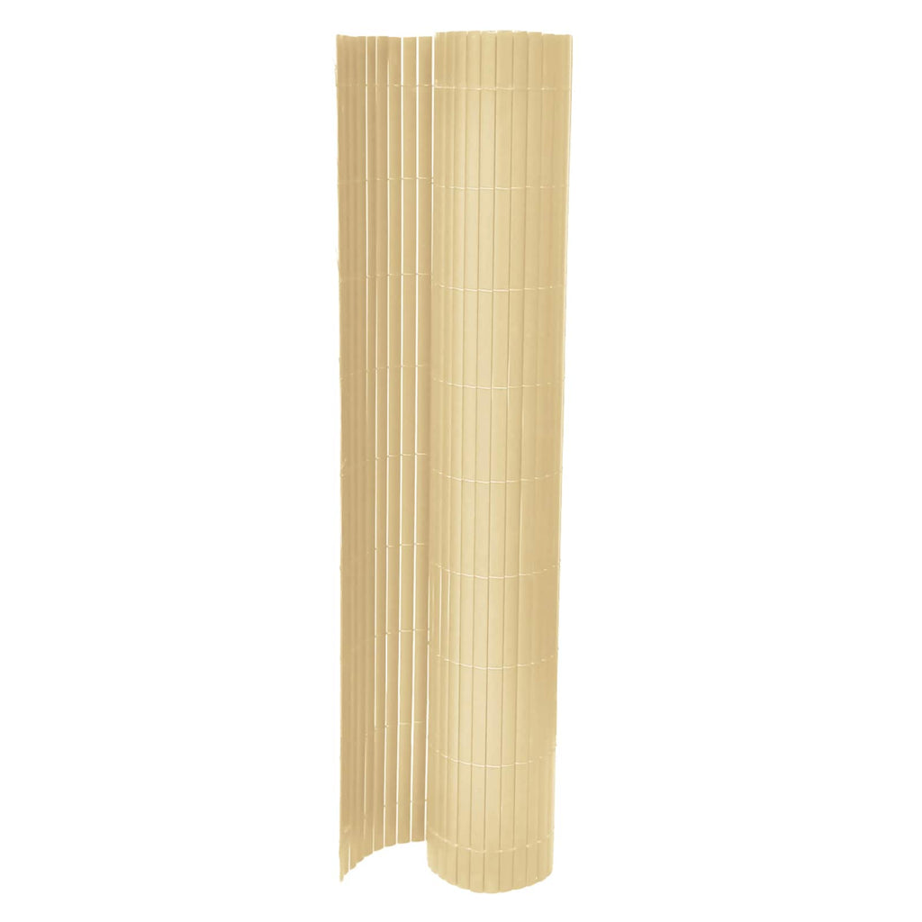 vidaXL Panele Ogrodzeniowe Żółty PVC