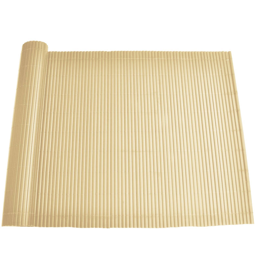 vidaXL Panele Ogrodzeniowe Żółty PVC