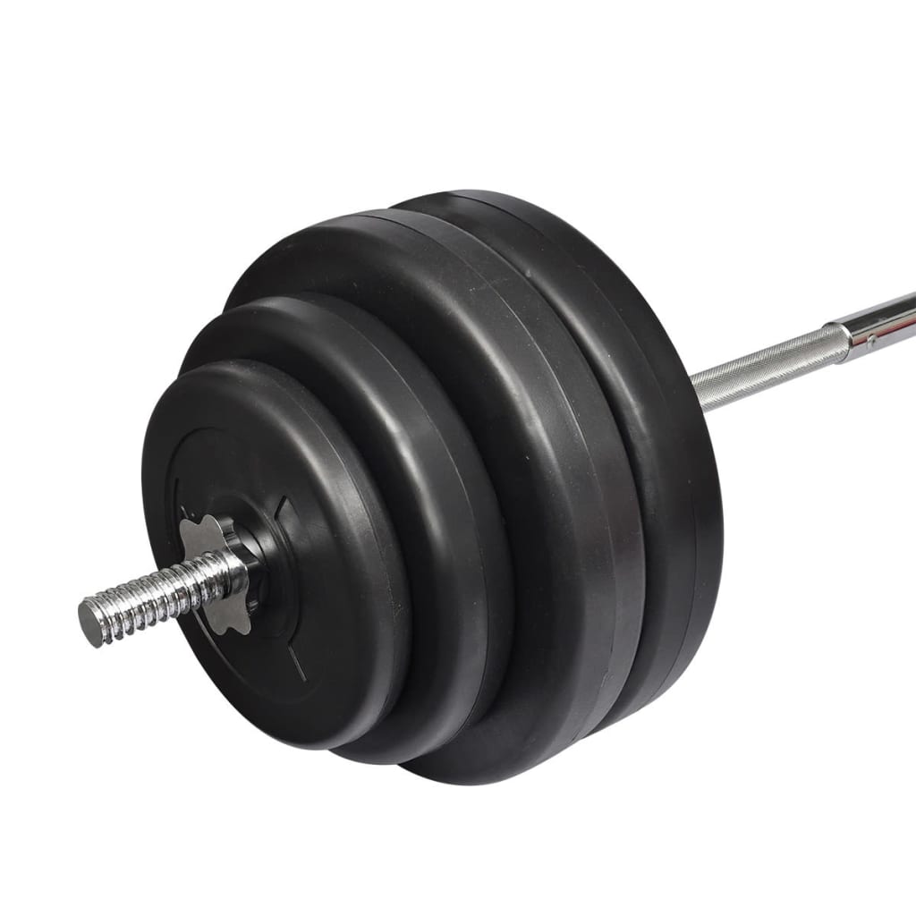 vidaXL Zestaw hantla z obciążnikami, 60 kg
