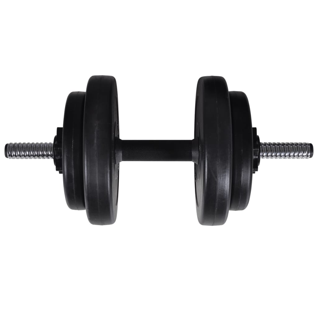 vidaXL Zestaw sztangi i 2 hantli, 60,5 kg