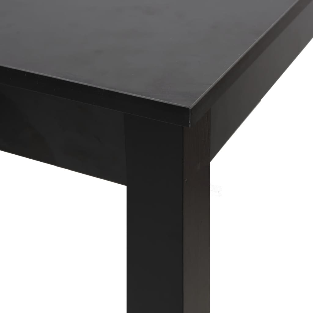 vidaXL Stolik barowy z MDF, czarny, 115 x 55 x 107 cm