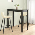 vidaXL Stolik barowy z MDF, czarny, 115 x 55 x 107 cm