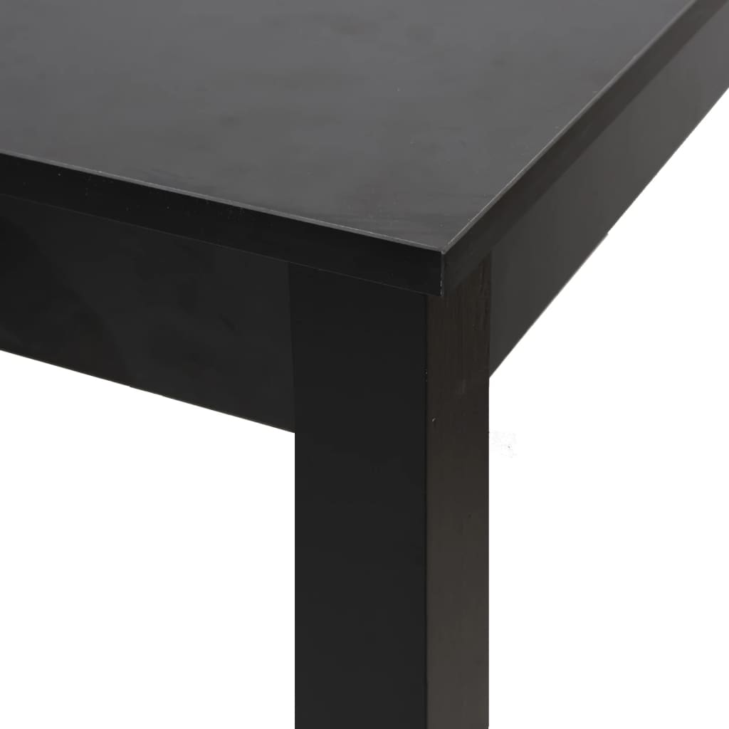 vidaXL Stolik barowy z MDF, czarny, 55 x 55 x 107 cm