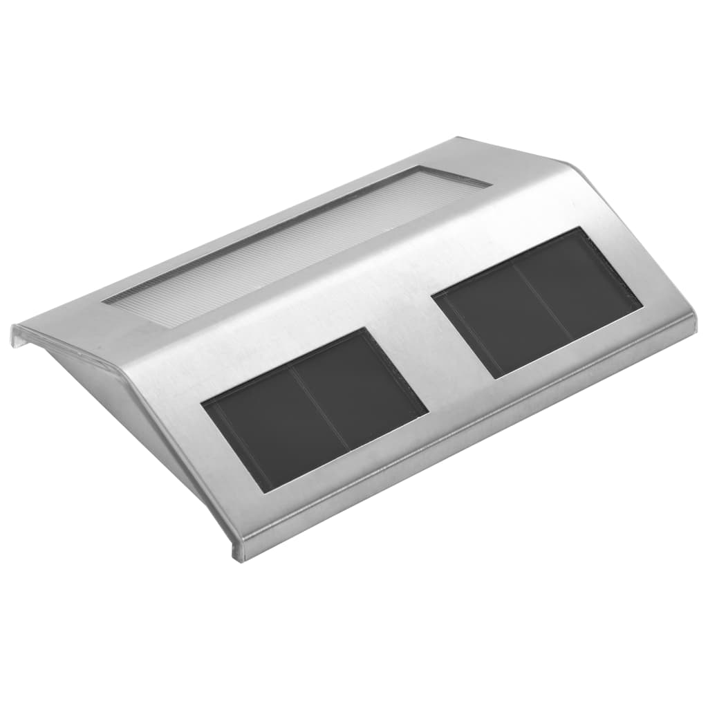 vidaXL Lampy schodowe, 4 szt., solarne
