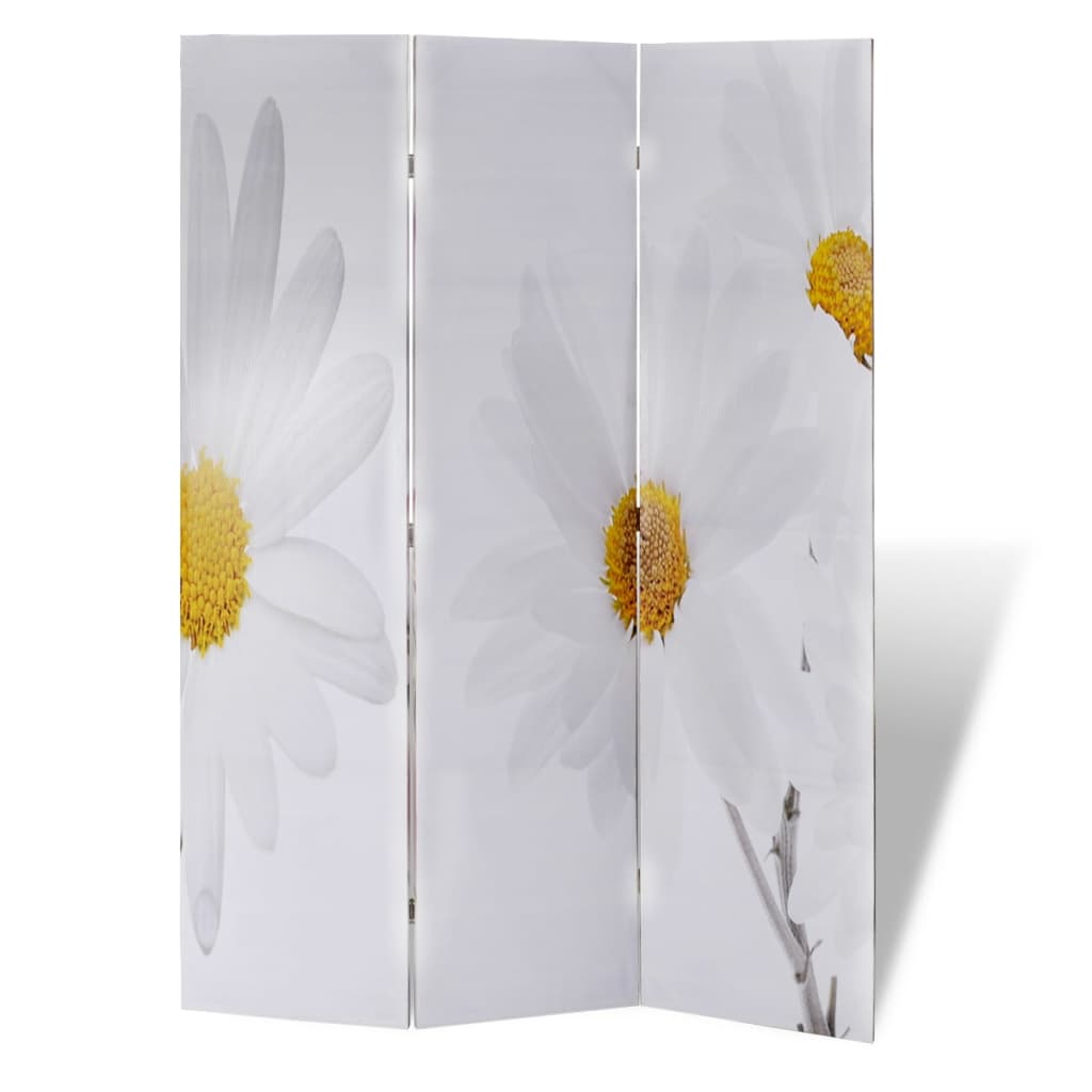 vidaXL Składany parawan, 120x170 cm, motyw kwiatowy