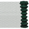 vidaXL Siatka ogrodzeniowa, stal, 1,25x15 m, zielona