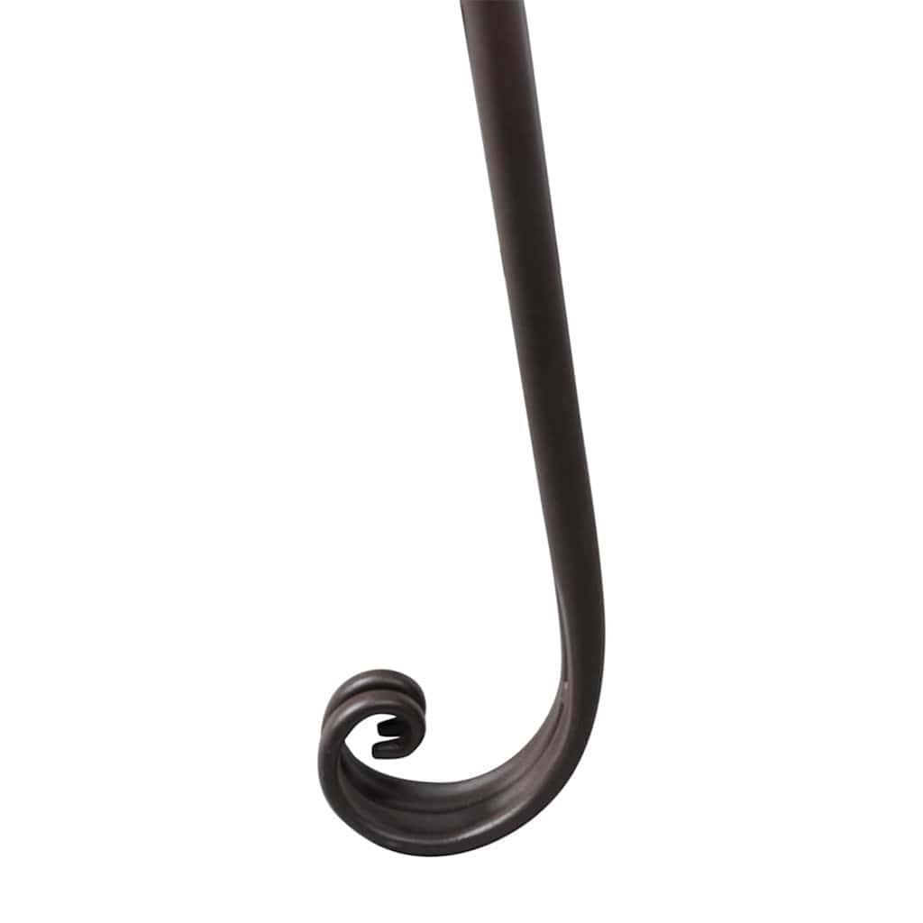 vidaXL Szezlong do ogrodu, 128 cm, stalowy, antyczny brąz