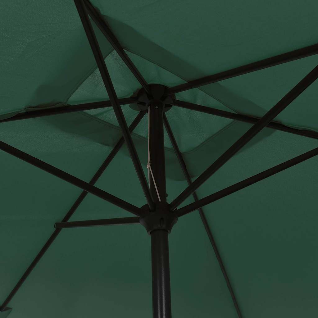 vidaXL Prostokątny parasol ogrodowy, zielony, 200x300 cm