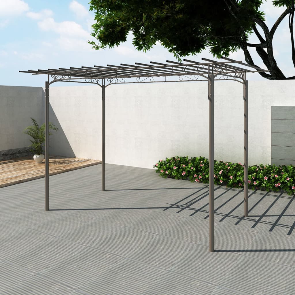 vidaXL Pergola ogrodowa, stalowa