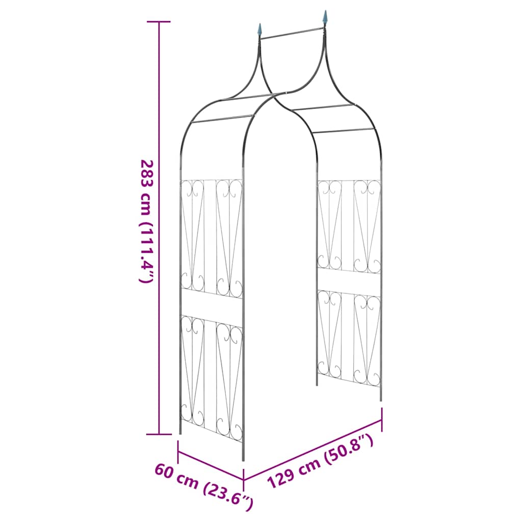 vidaXl Pergola ogrodowa  do roślin pnących, ciemnozielona