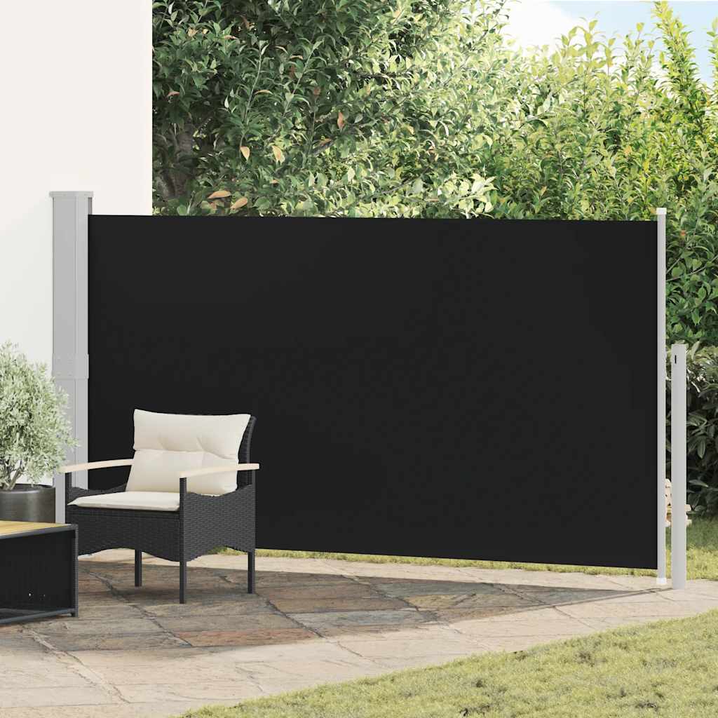 vidaXL Markiza boczna na taras, 160 x 300 cm, czarna