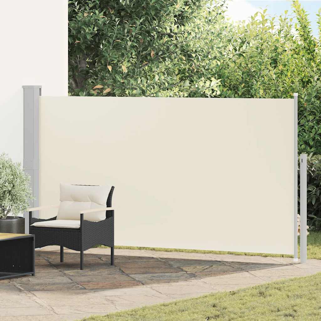 vidaXL Markiza boczna na taras, 160 x 300 cm, kremowa