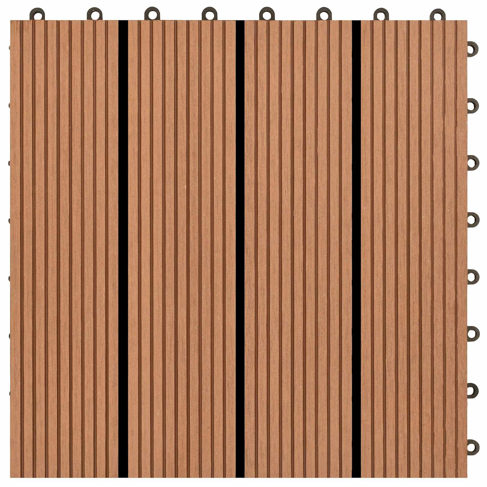vidaXL Płytka Tarasowa 11 pcs brązowy 30 x 30 cm