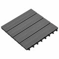 vidaXL Płytka Tarasowa 11 pcs Szary 30 x 30 cm