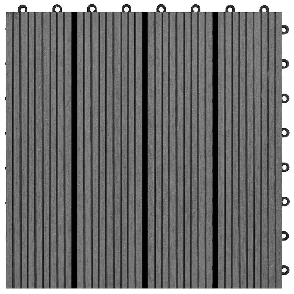 vidaXL Płytka Tarasowa 11 pcs Szary 30 x 30 cm