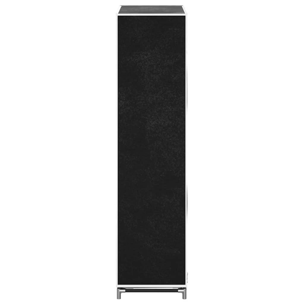 vidaXL Materiałowa szafa na buty z osłoną, 58x28x106 cm, czarna