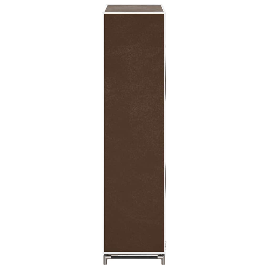 Półka na buty z materiału, brąz (58 x 28 x 106 cm)