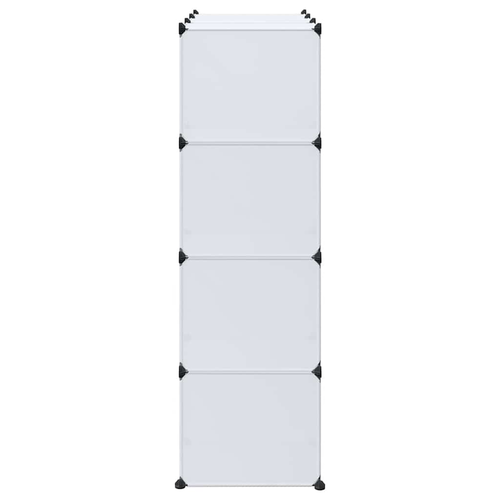 vidaXL Szafa modułowa z 9 przegrodami, 109x36,5x143 cm, biała