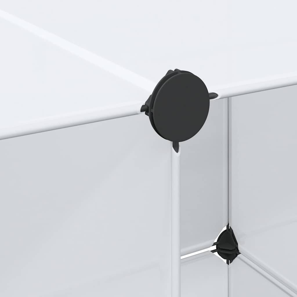 vidaXL Szafa modułowa z 9 przegrodami, 109x36,5x143 cm, biała