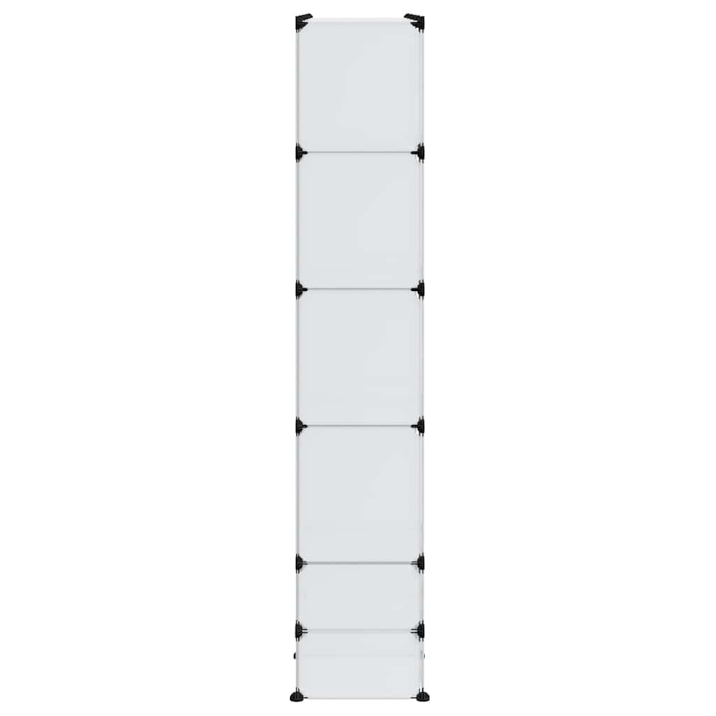 vidaXL Szafa modułowa z 18 przegrodami, biała, 37 x 146 x 180,5 cm