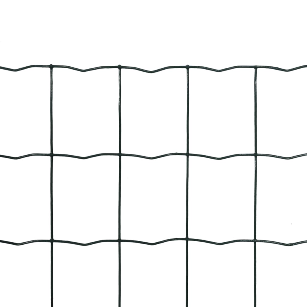 vidaXL Euro ogrodzenie, stalowe, 10 x 1,0 m, zielone